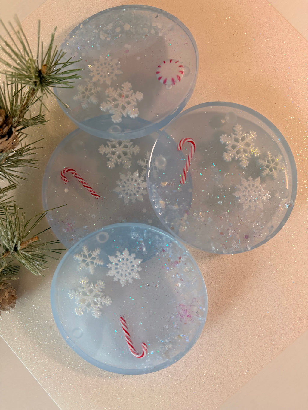 Snowflake Coasters