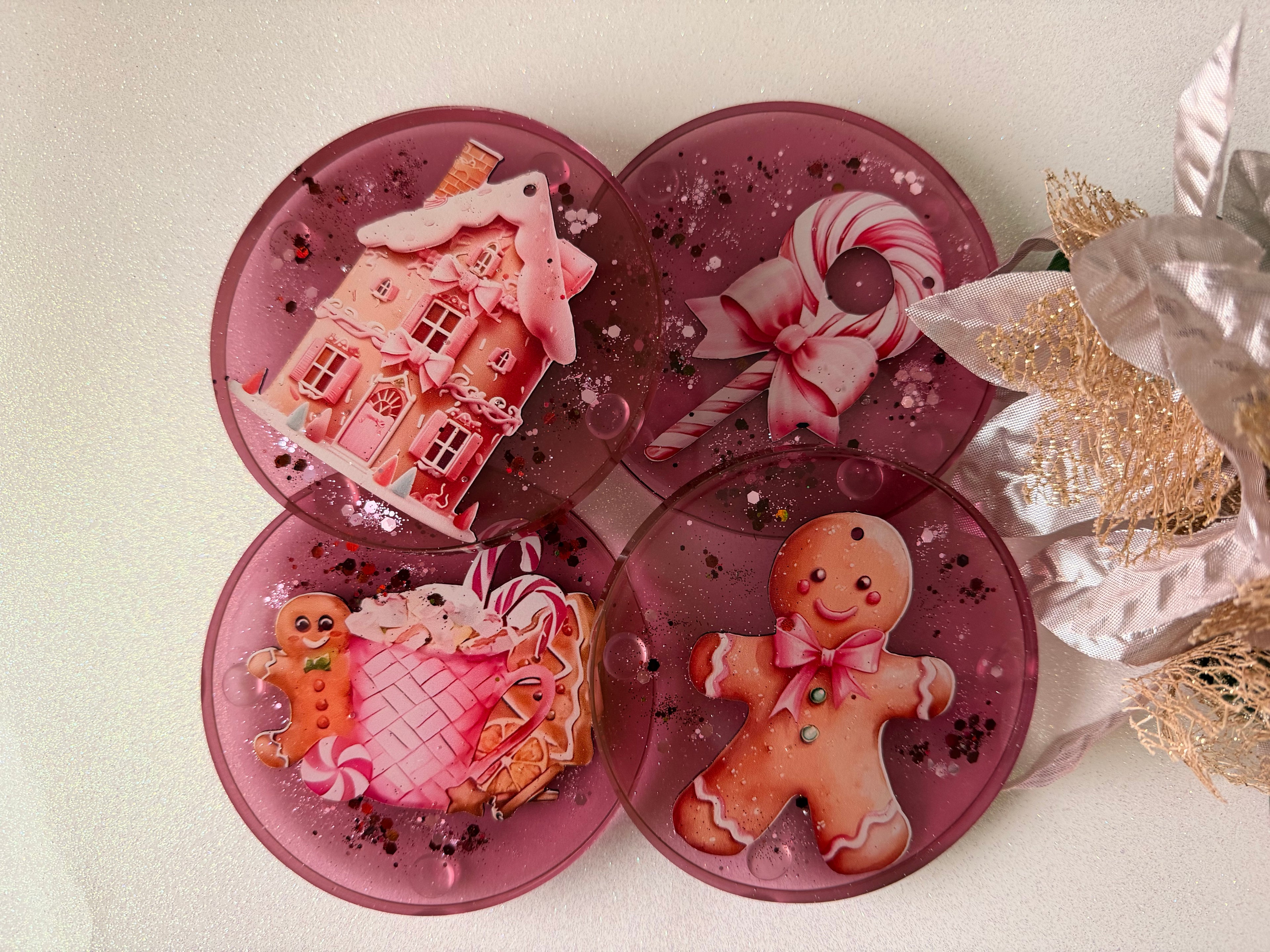 Gingerbread Coasters