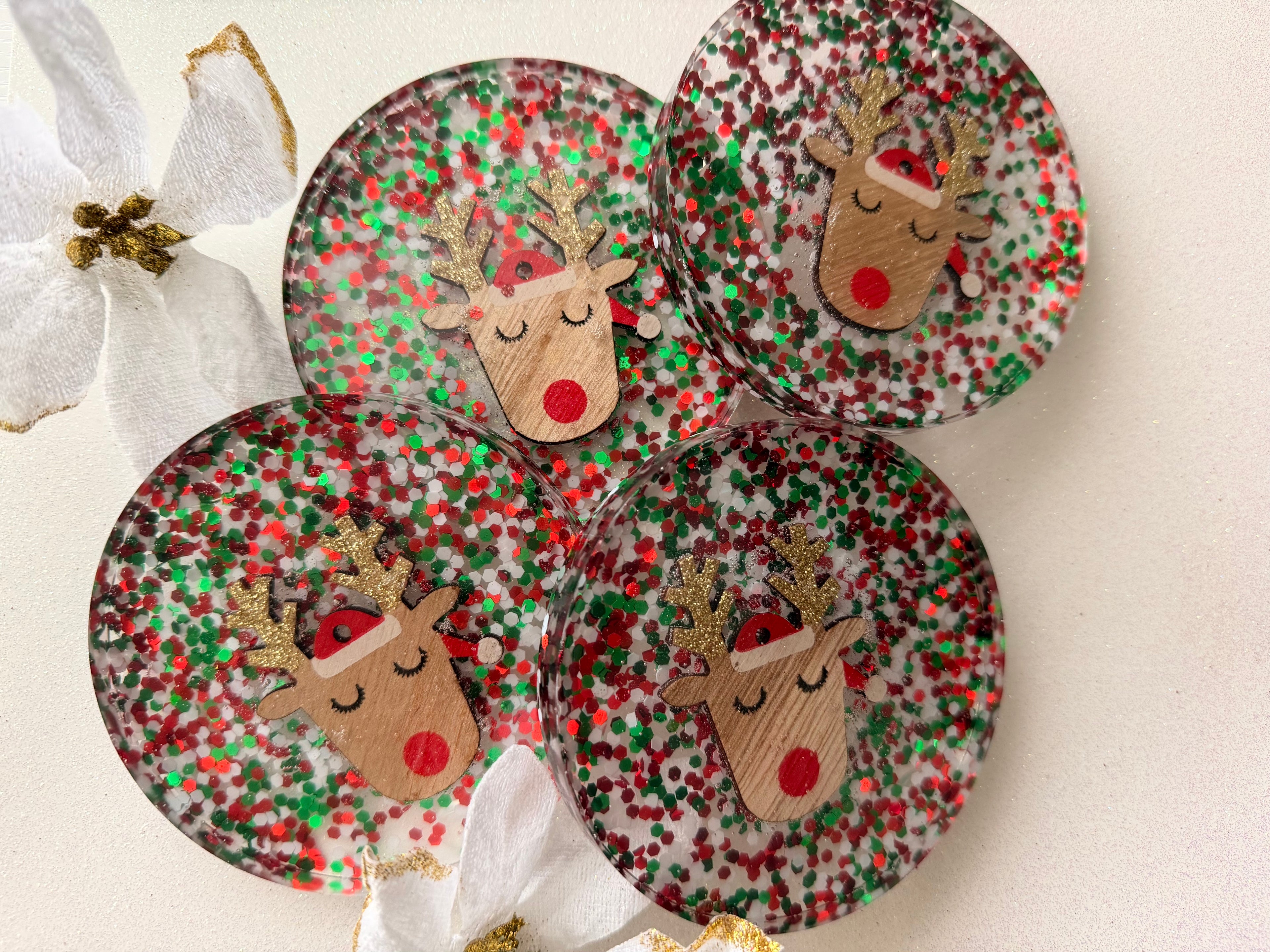 Reindeer Coasters