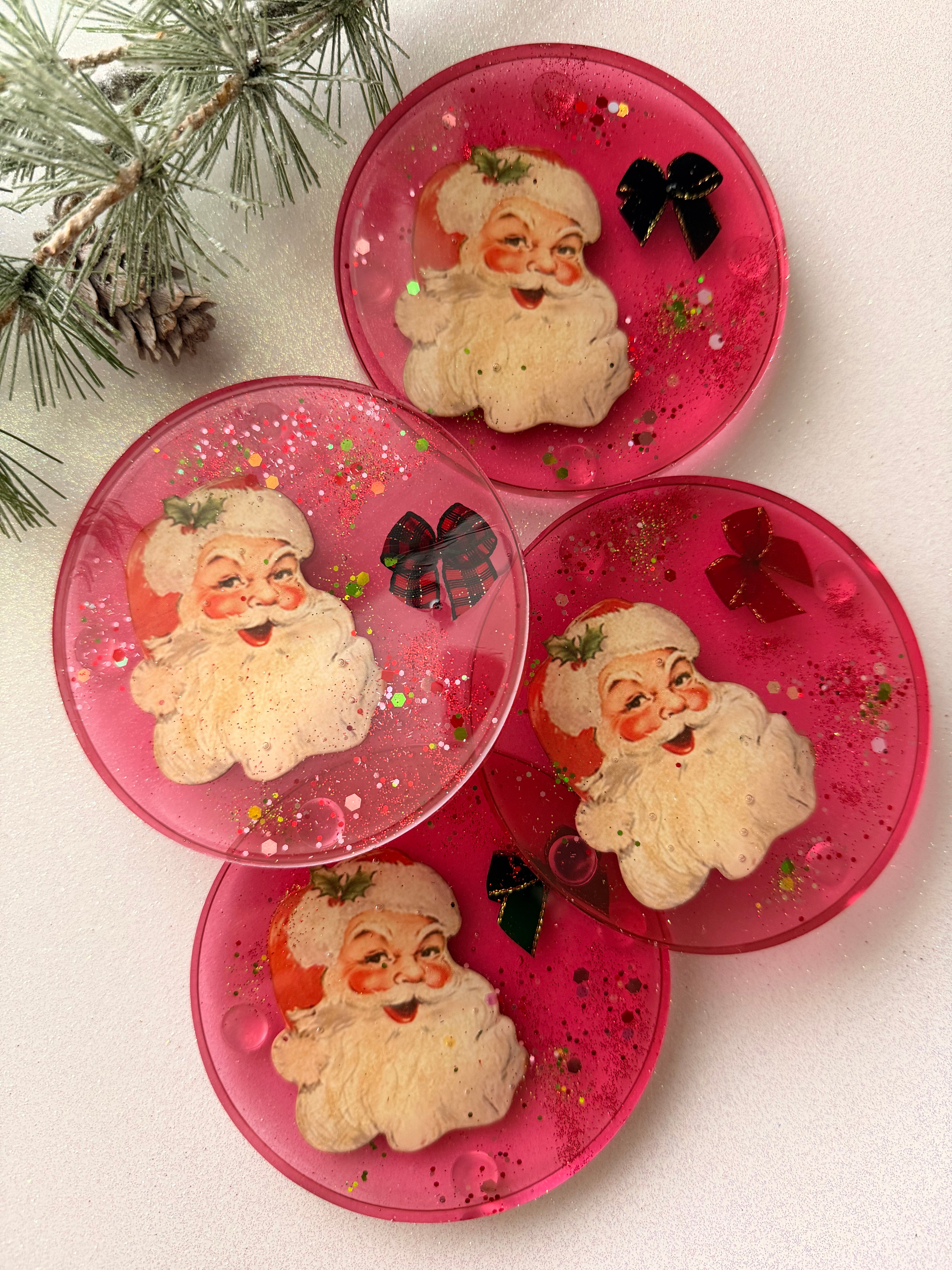 Vintage Santa Coasters