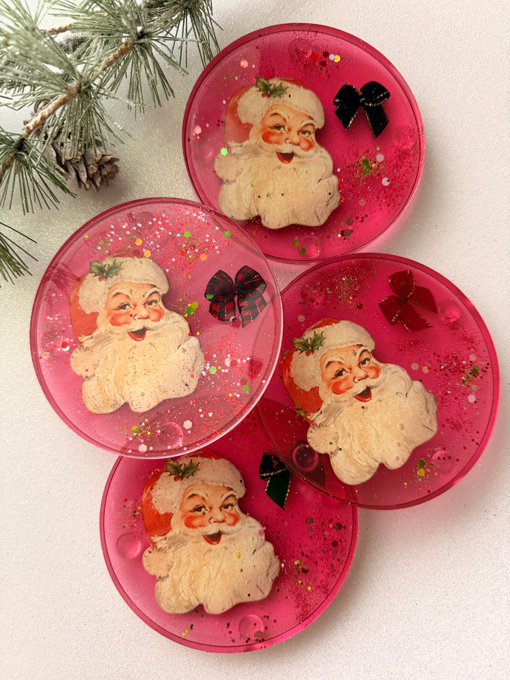 Vintage Santa Coasters