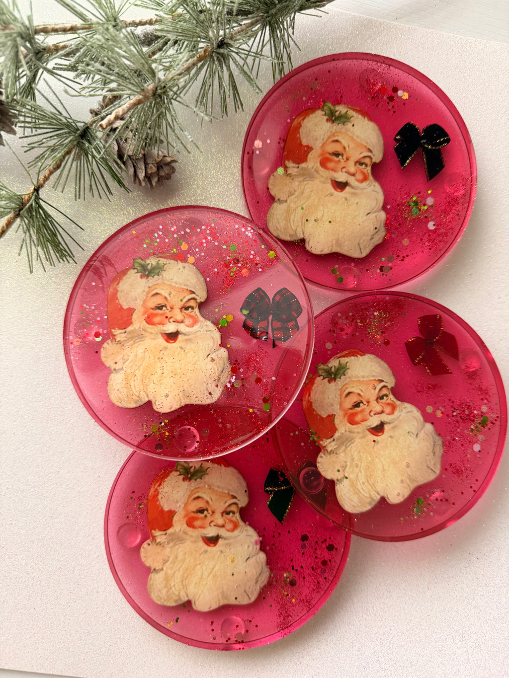 Vintage Santa Coasters