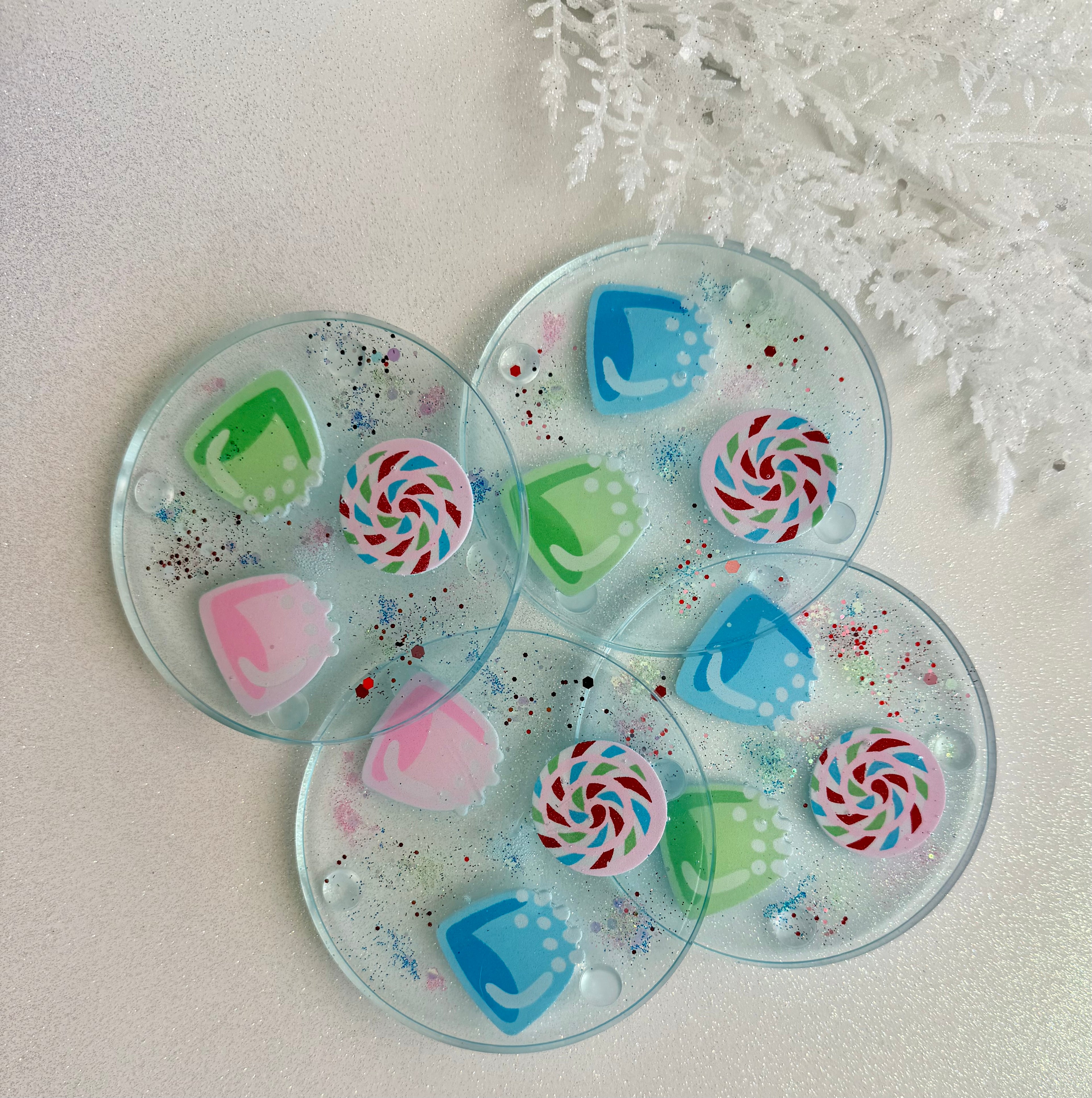 Gumdrop Swirl Coasters!