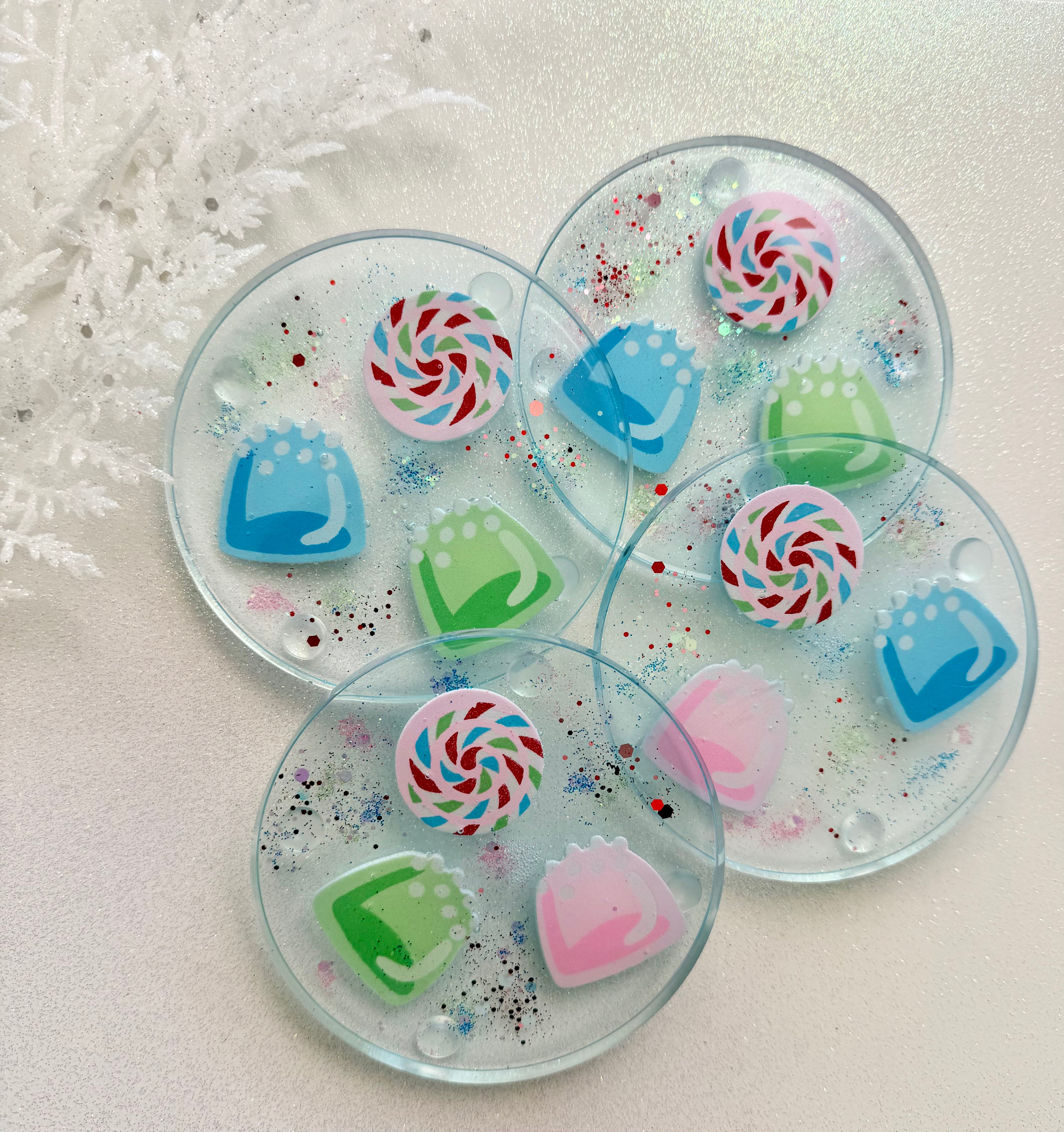 Gumdrop Swirl Coasters!