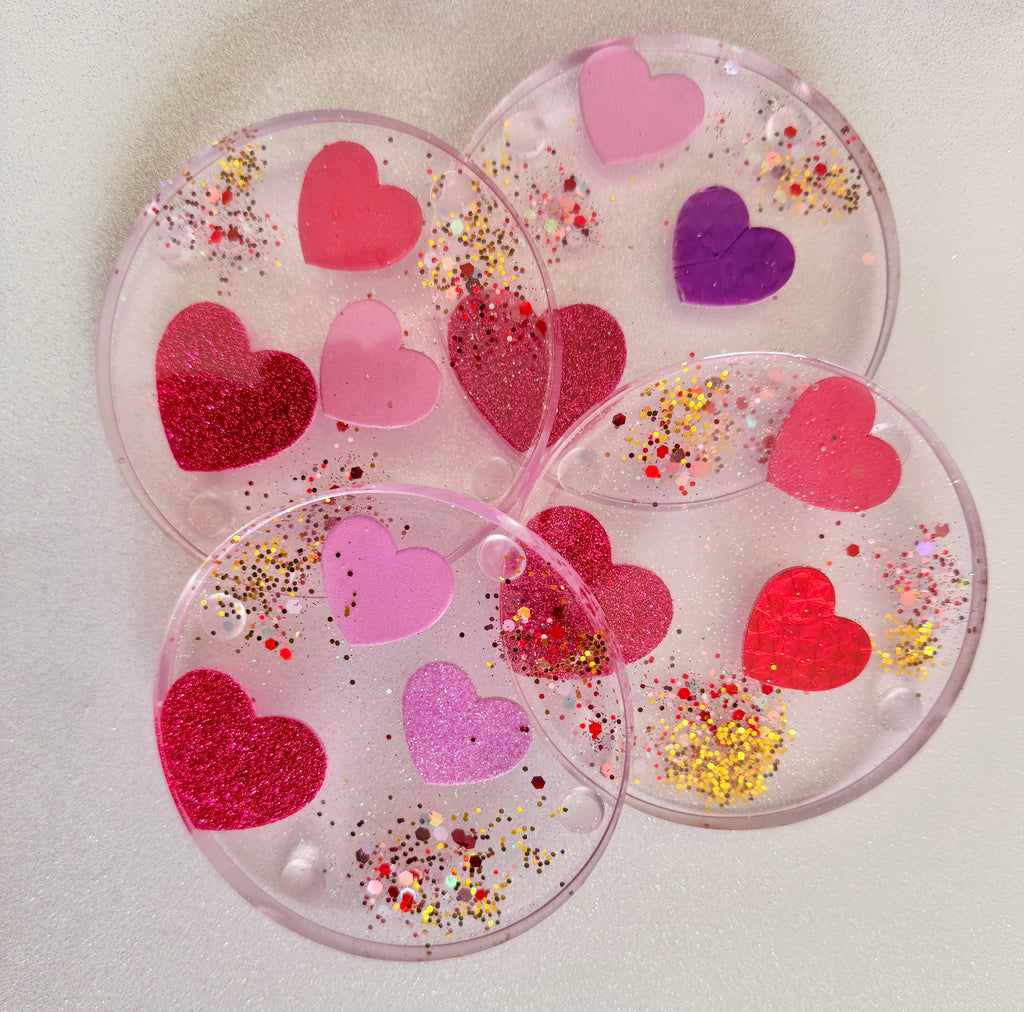 Valentine's Heart Coasters