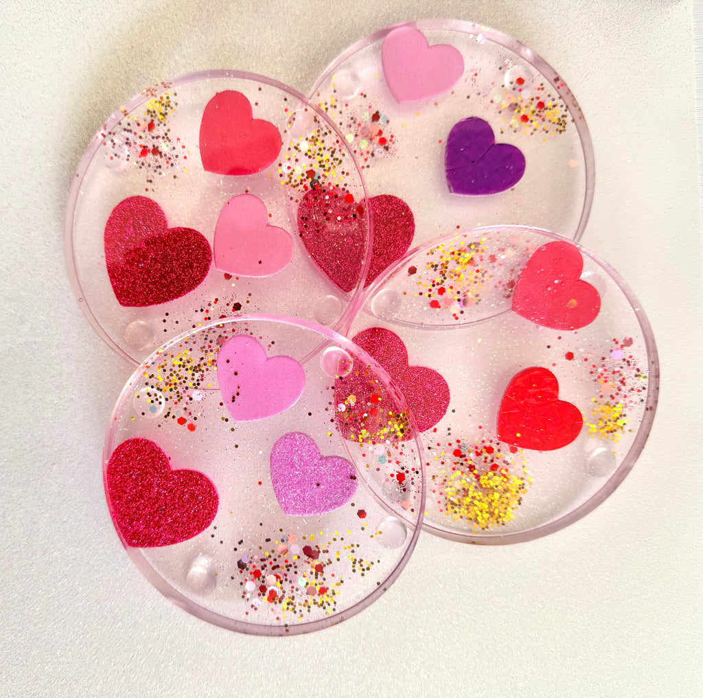 Valentine's Heart Coasters