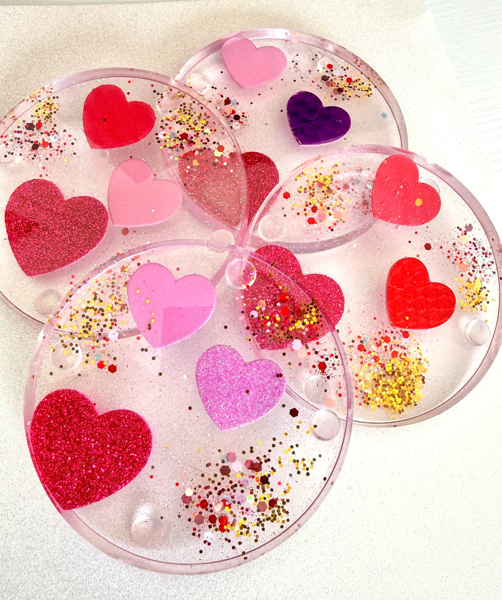 Valentine's Heart Coasters