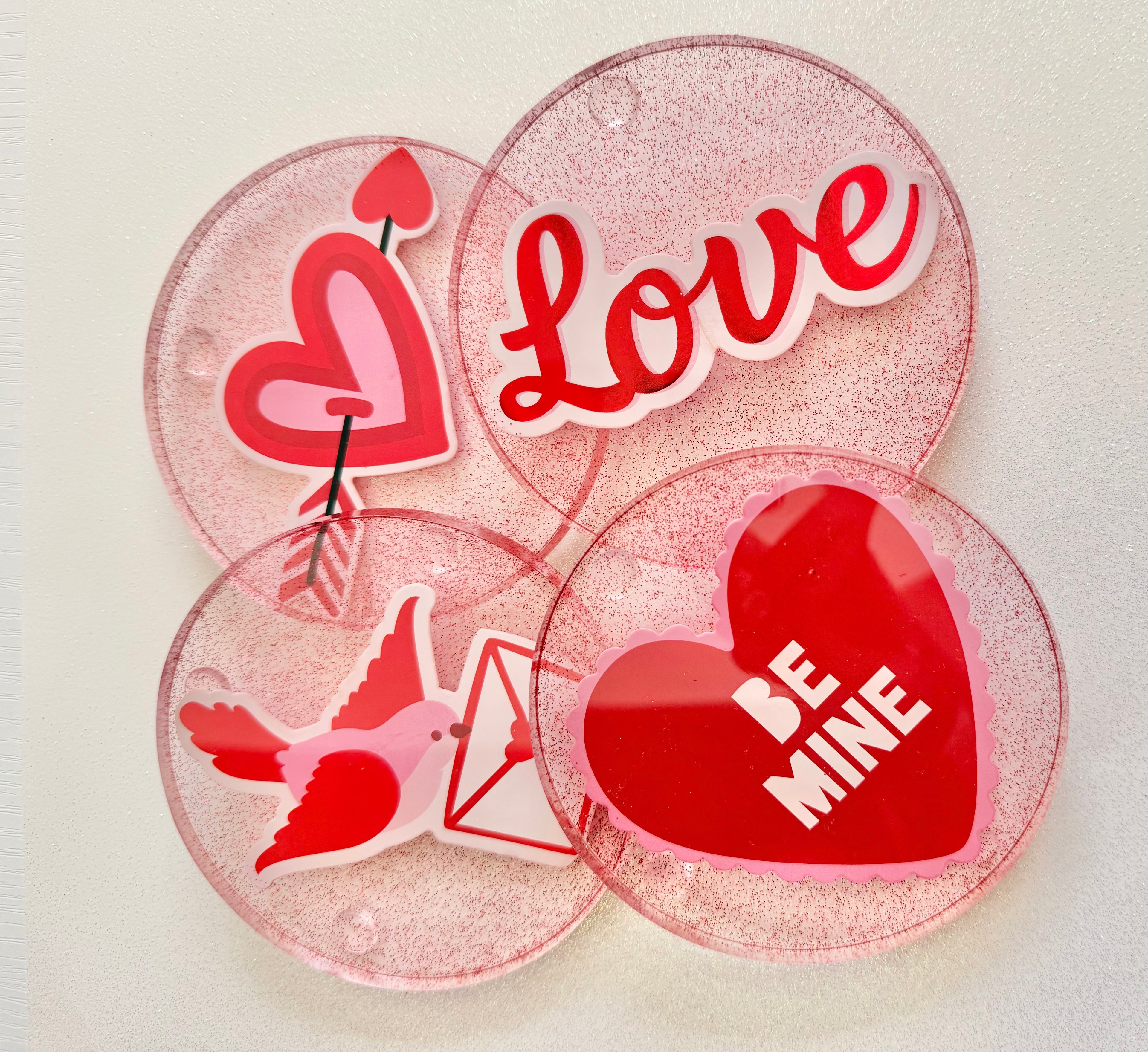 Valentine's Love Coasters