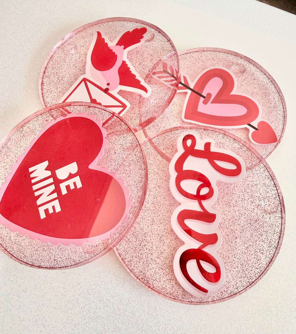 Valentine's Love Coasters