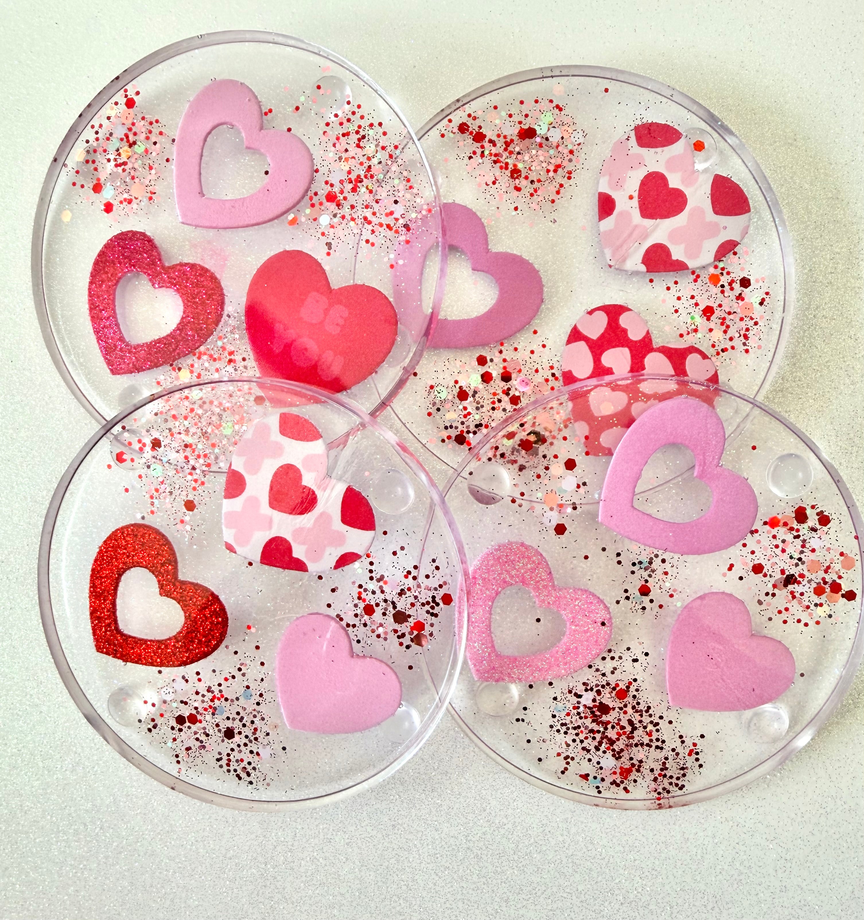 Valentine's Heart Coasters