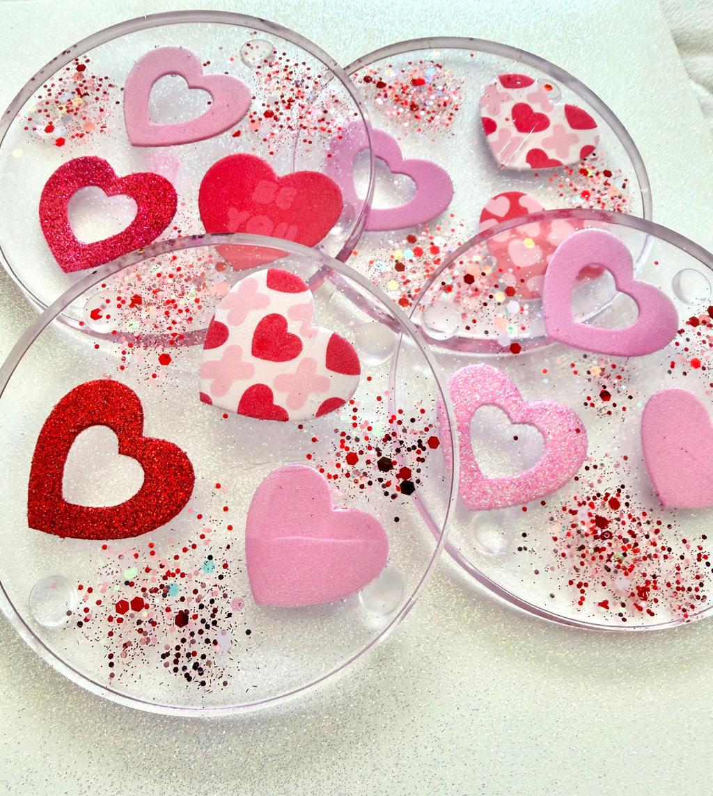 Valentine's Heart Coasters