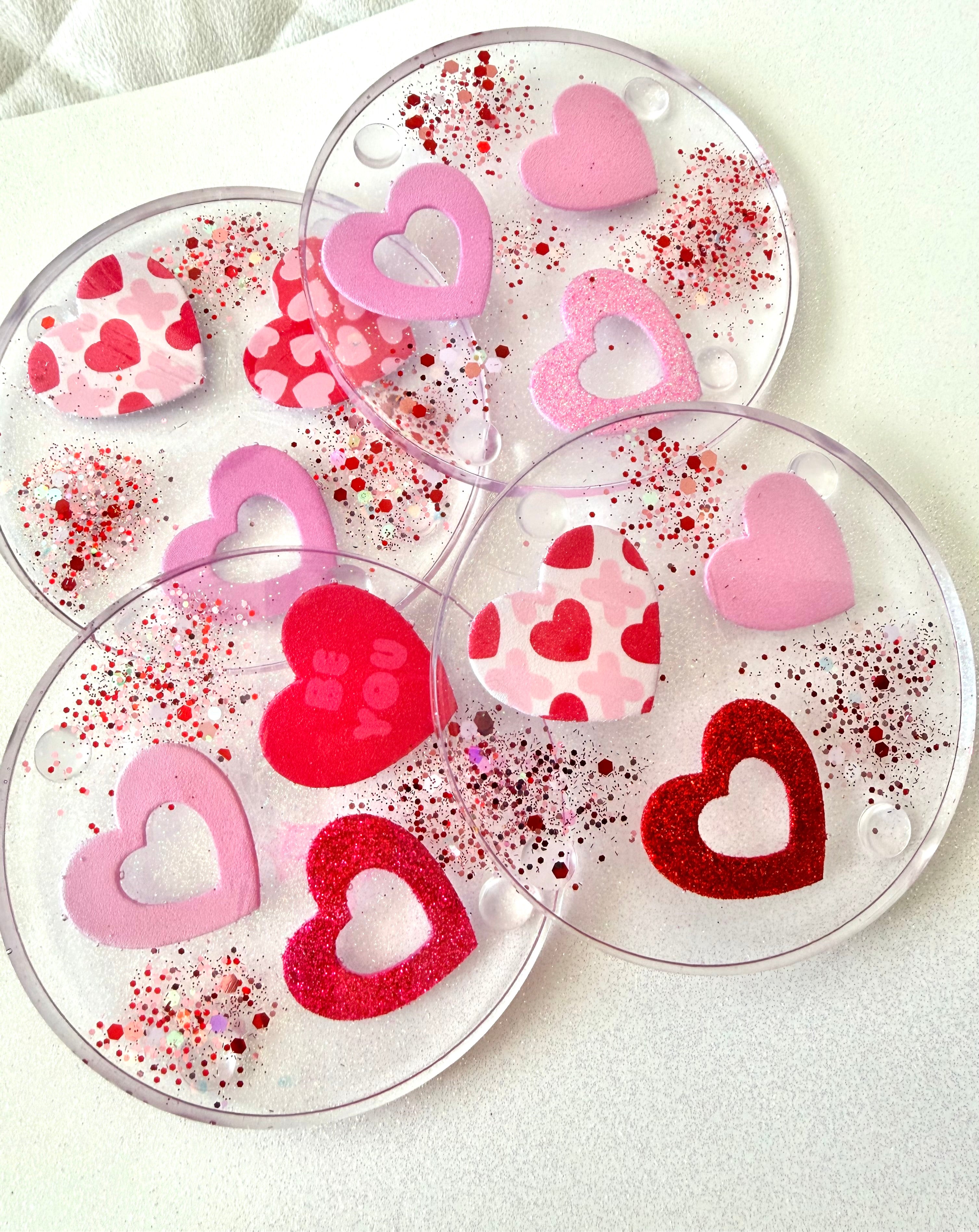 Valentine's Heart Coasters