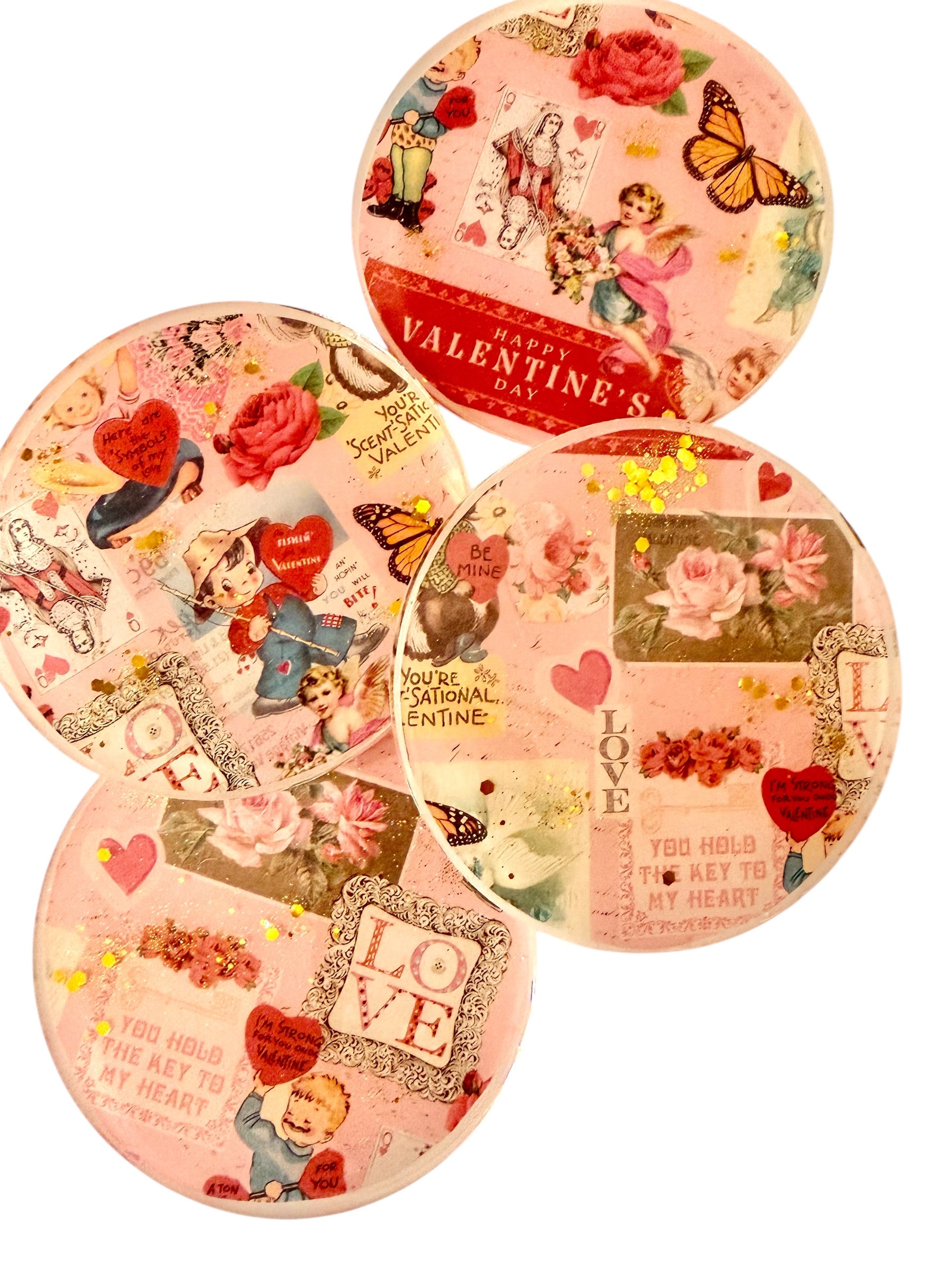 Vintage Valentine Coasters