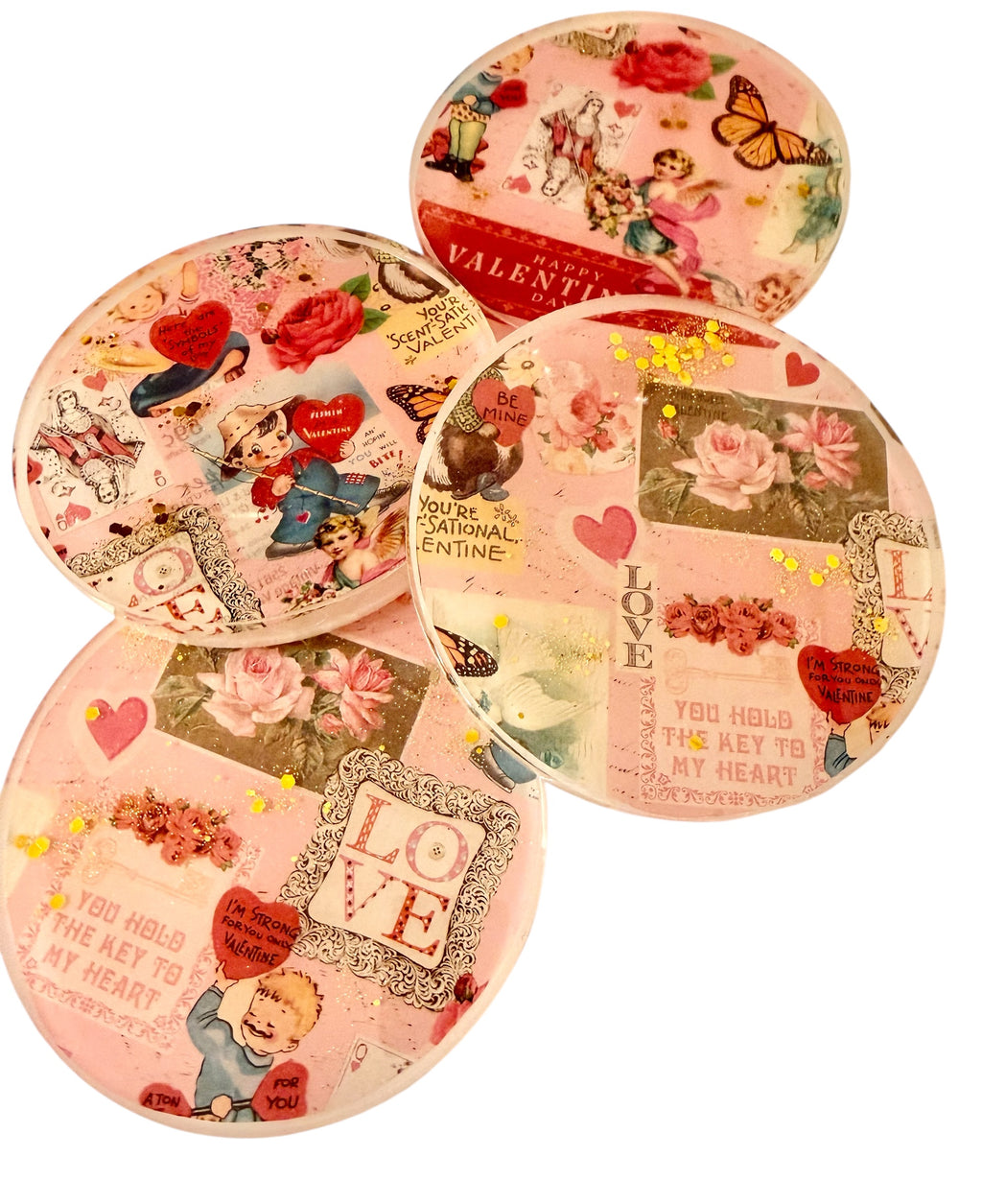 Vintage Valentine Coasters