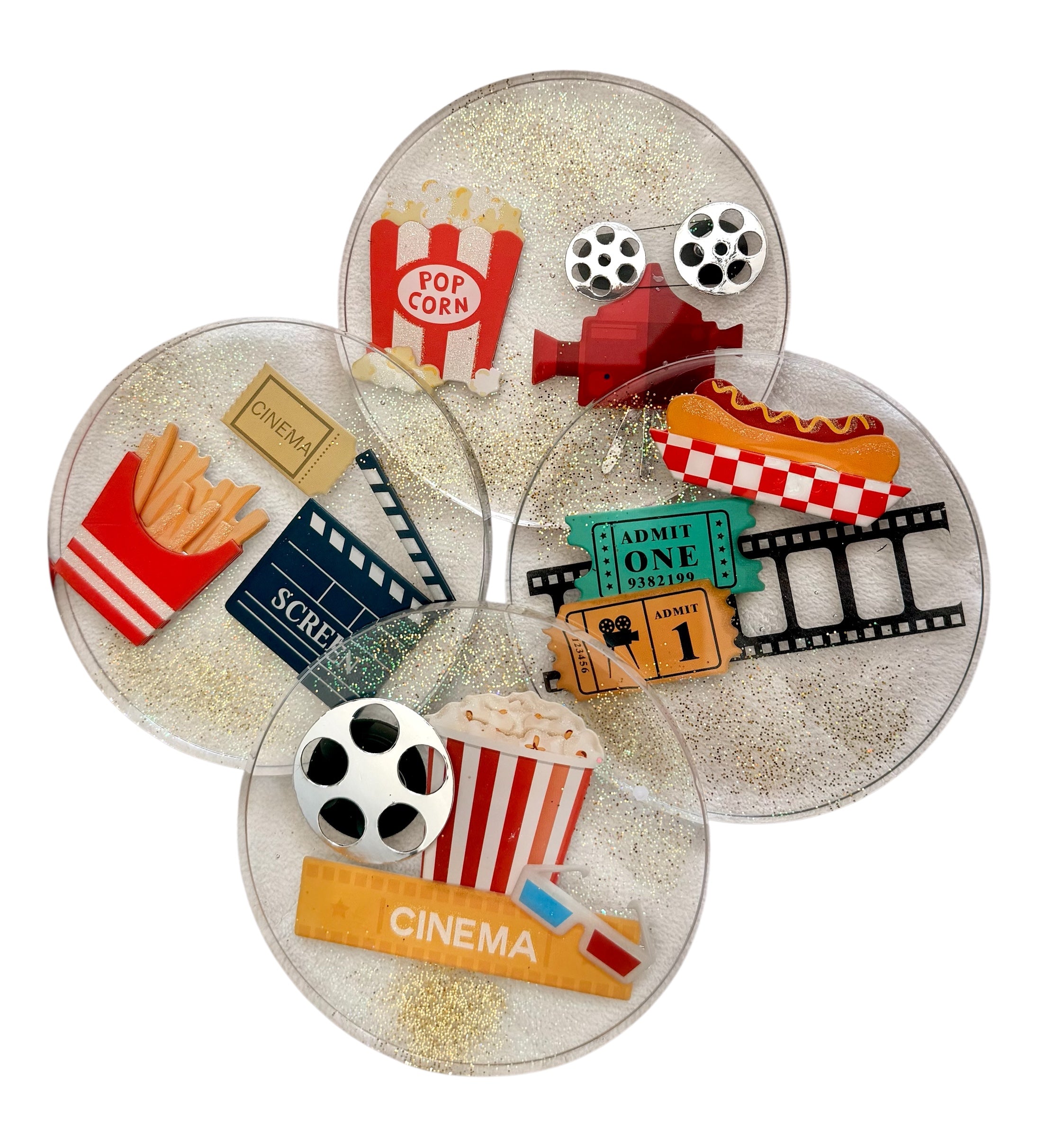 Movie Night Themed Coasters