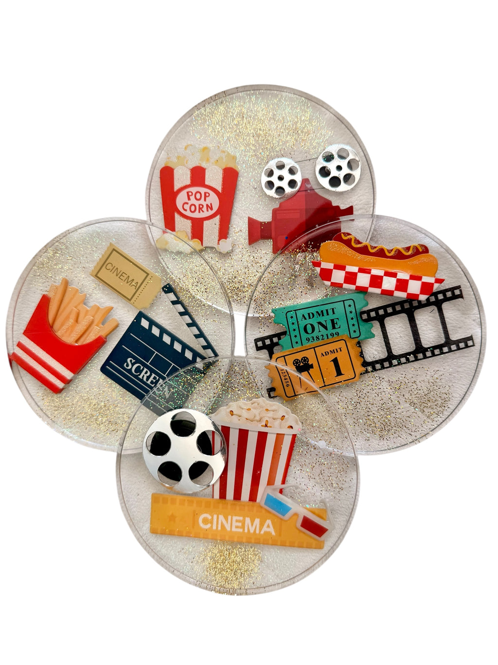 Movie Night Themed Coasters