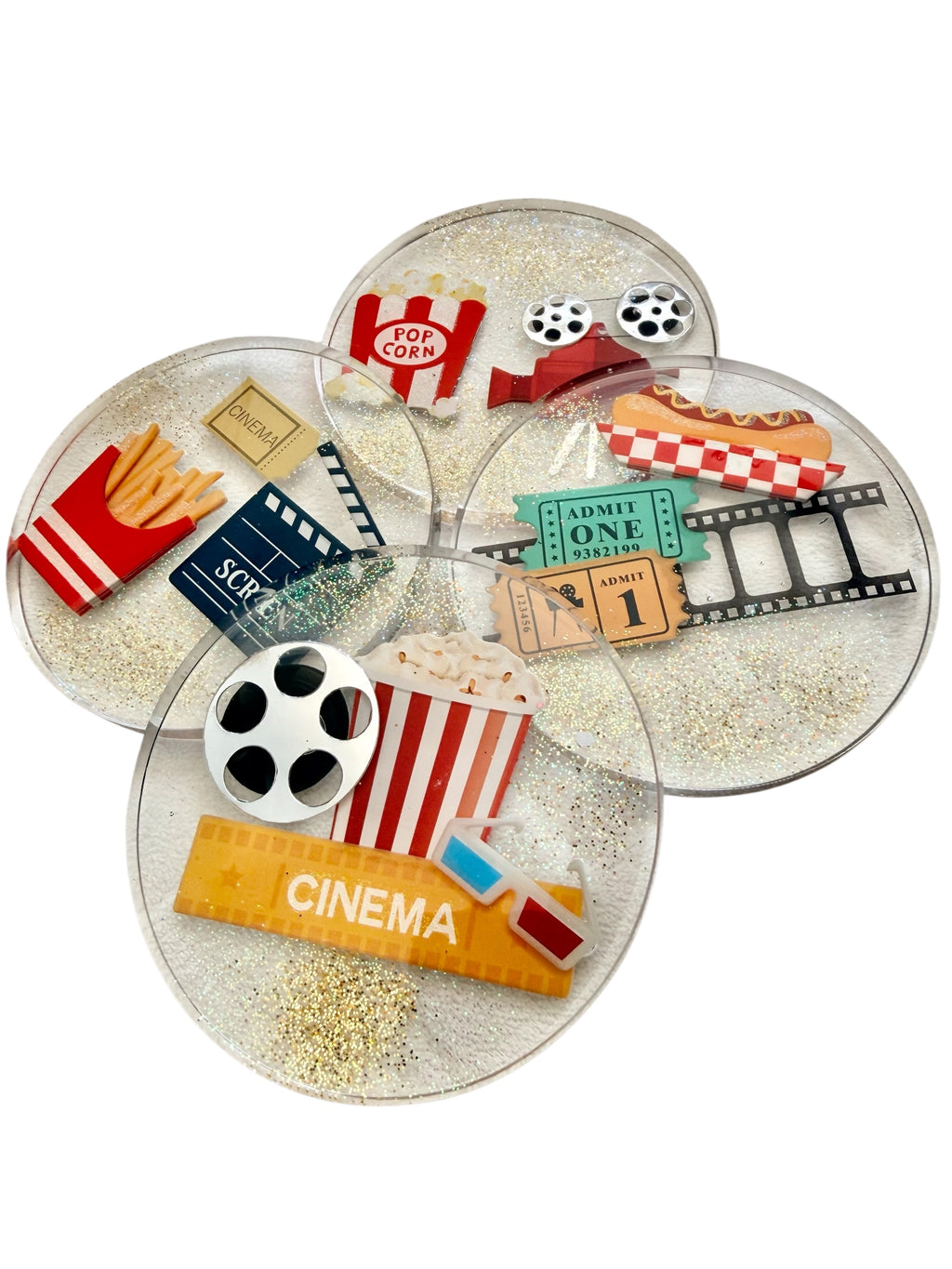 Movie Night Themed Coasters