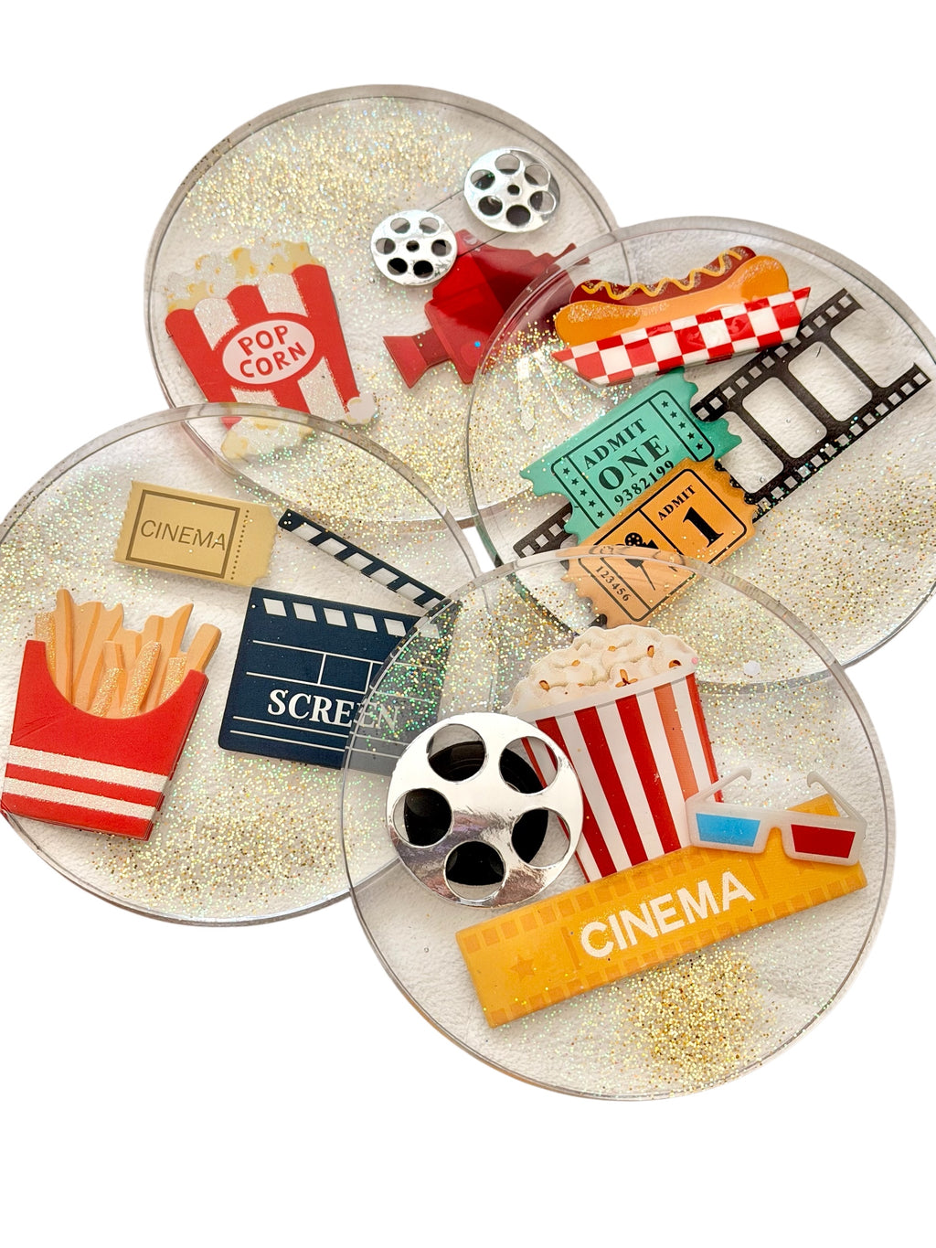 Movie Night Themed Coasters
