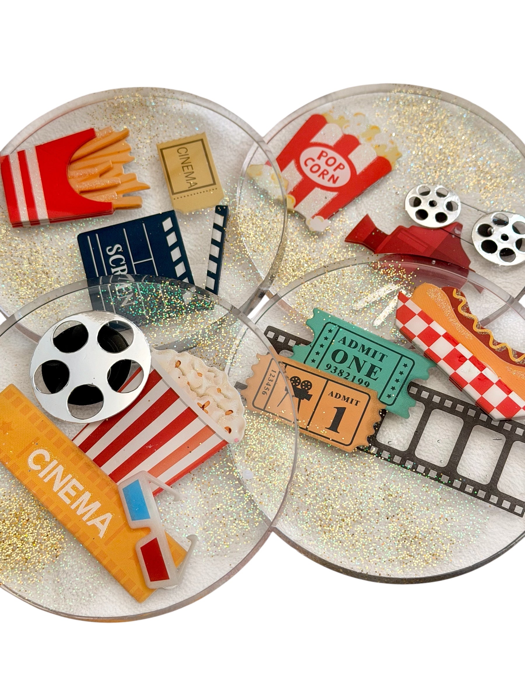 Movie Night Themed Coasters