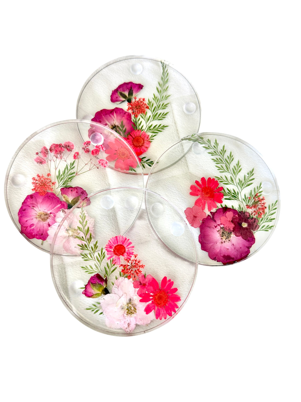 Pressed Flowers Coasters