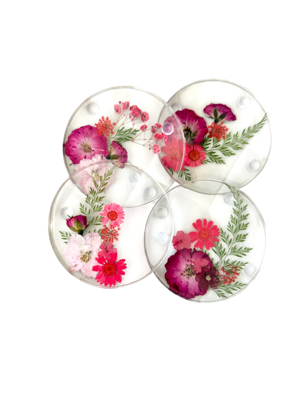 Pressed Flowers Coasters