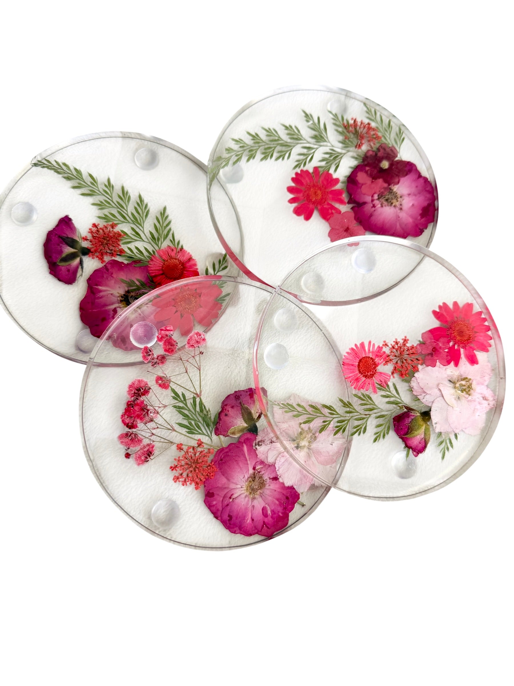 Pressed Flowers Coasters