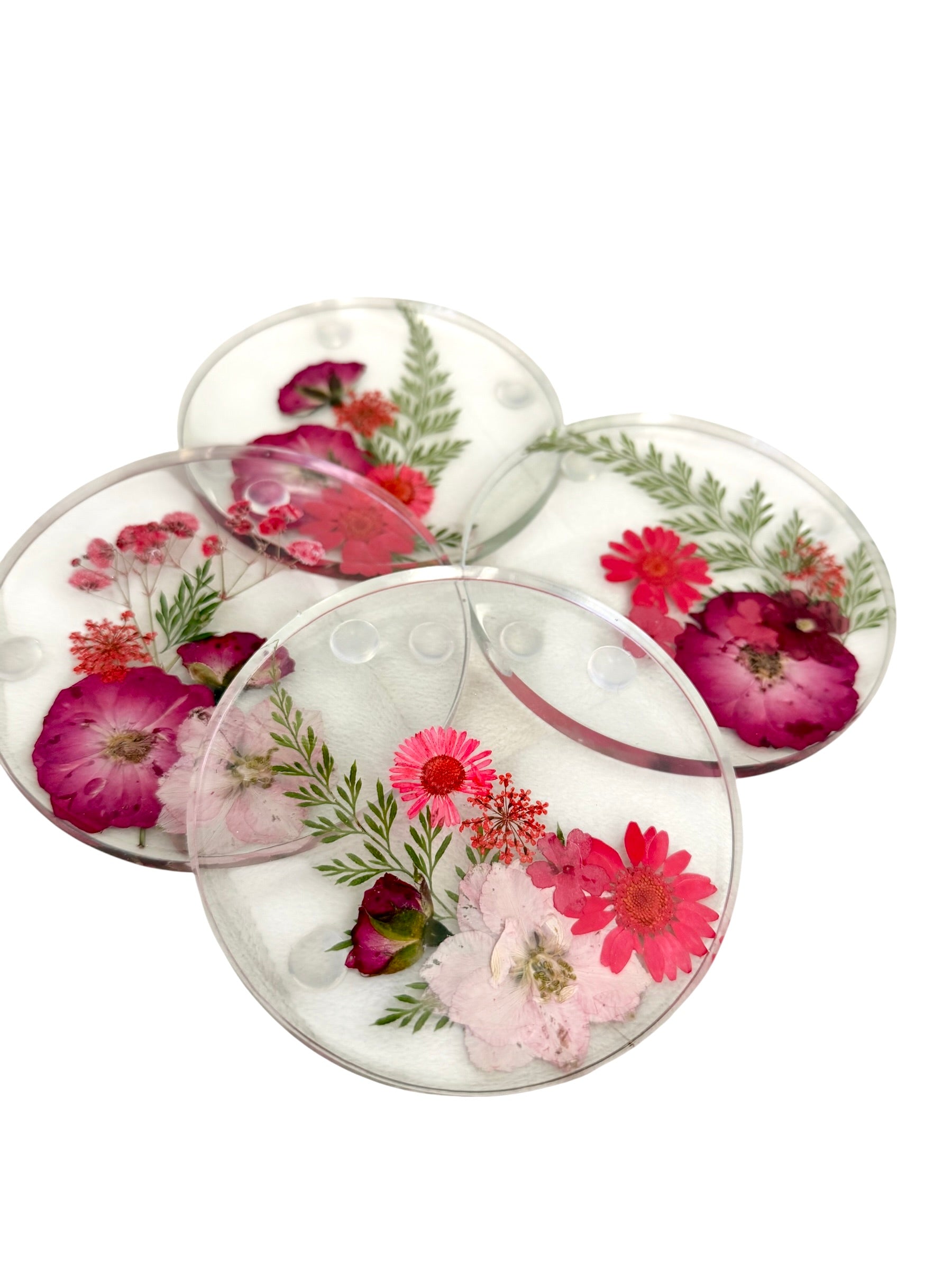 Pressed Flowers Coasters