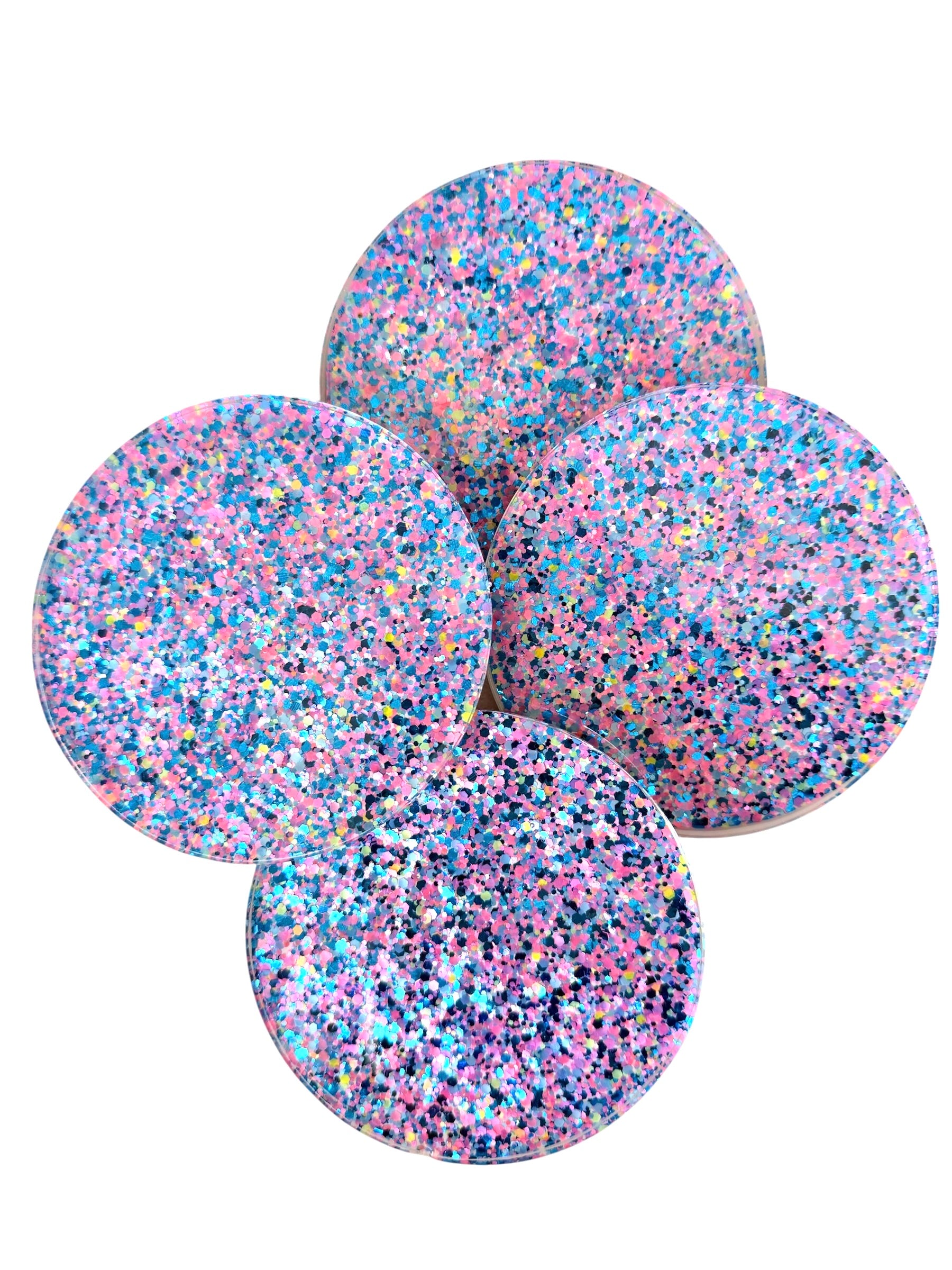 Mermaid Glitter Coasters